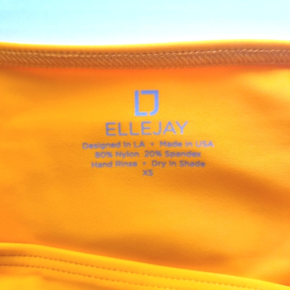 🆕️ ELLEJAY Carolyn Bikini Bottoms in Orange XS - Picture 6 of 7